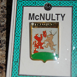 McNulty Pin Lapel Clip Badge - Coat of Arms