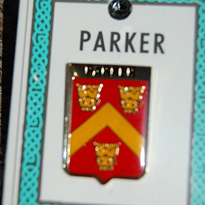 Parker Pin Lapel Clip Badge - Coat of Arms