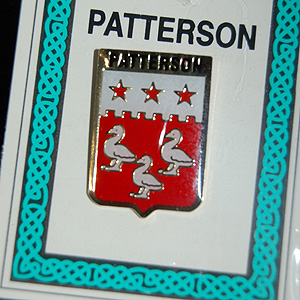 Patterson Pin Lapel Clip Badge - Coat of Arms