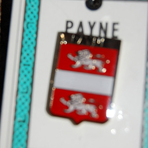 Payne Pin Lapel Clip Badge - Coat of Arms