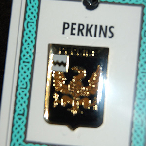 Perkins Pin Lapel Clip Badge - Coat of Arms