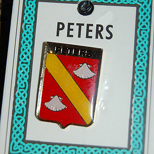 Peters Pin Lapel Clip Badge - Coat of Arms