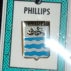 Phillips Pin Lapel Clip Badge - Coat of Arms