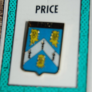 Price Pin Lapel Clip Badge - Coat of Arms