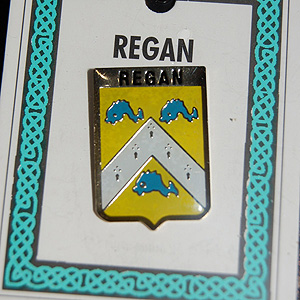 Regan Pin Lapel Clip Badge - Coat of Arms