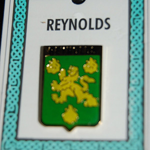 Reynolds Pin Lapel Clip Badge - Coat of Arms