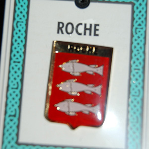 Roche Pin Lapel Clip Badge - Coat of Arms