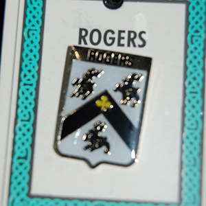 Rogers Pin Lapel Clip Badge - Coat of Arms