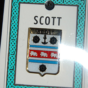 Scott Pin Lapel Clip Badge - Coat of Arms