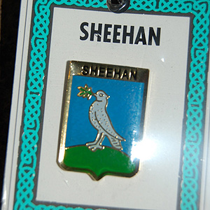 Sheehan Pin Lapel Clip Badge - Coat of Arms