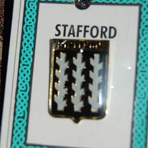 Stafford Pin Lapel Clip Badge - Coat of Arms