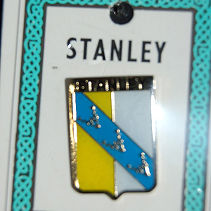 Stanley Pin Lapel Clip Badge - Coat of Arms