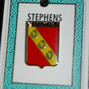 Stephens Pin Lapel Clip Badge - Coat of Arms