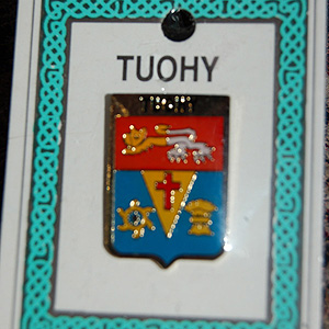 Tuohy Pin Lapel Clip Badge - Coat of Arms