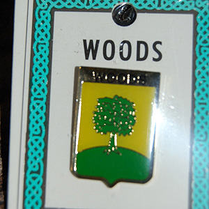 Woods Pin Lapel Clip Badge - Coat of Arms