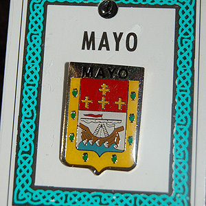 Mayo County Irish Pin Lapel Clip Badge