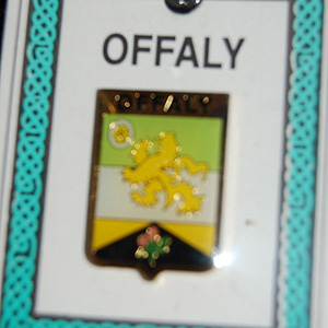 Offaly County Irish Pin Lapel Clip Badge