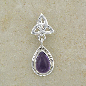 Celtic Amethyst Trinity Knot