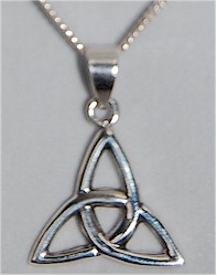 Sterling Silver Small Trinity Knot Pendant