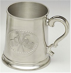 Irish-American Friendship Pewter Tankard