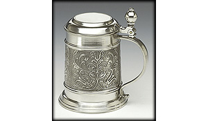 Large Pewter Celtic Tankard