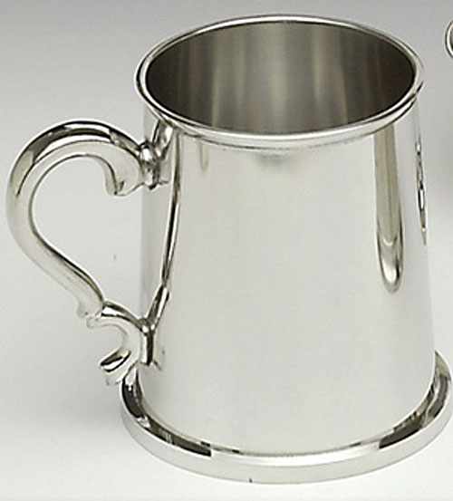 Plain Pint Irish Pewter Tankard