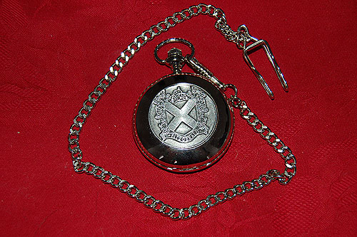 Fitzgerald Coat of Arms Crest Pocket Watch