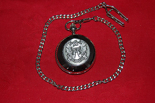 Kelly Coat of Arms Crest Pocket Watch