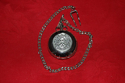 Lynch Coat of Arms Crest Pocket Watch