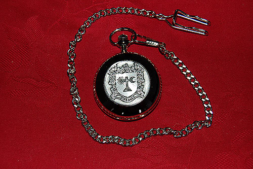 Martin Coat of Arms Crest Pocket Watch