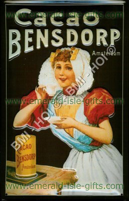 Bensdorp Cocoa Powder Metal Sign