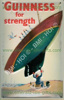 Gunness for Strength - classic metal sign