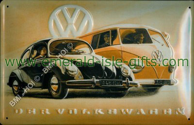 VW Beetle & Camper classic Metal Sign