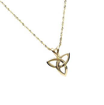 14K Gold Irish Trinity Knot Pendant