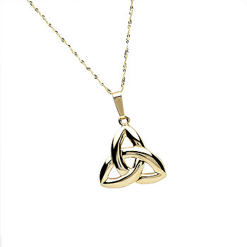 9K Gold Celtic Irish Pendant with 18" Gold Chain