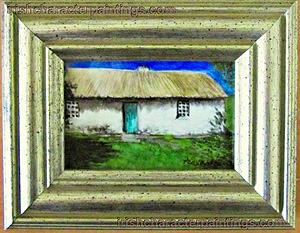 Cottage with Blue Door Miniature