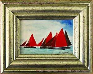 Galway Hookers - Painting by Pervaneh Matthews