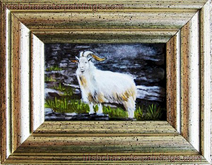 King Puck Original Irish Watercolour Miniature