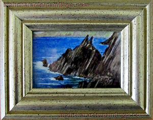 Slea Head, Co Donegal - Original Irish Watercolour Miniature