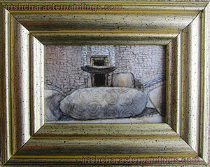 Newgrange Watercolour Miniature Original