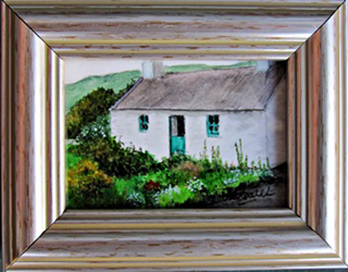 Irish Cottage half door Original Miniature