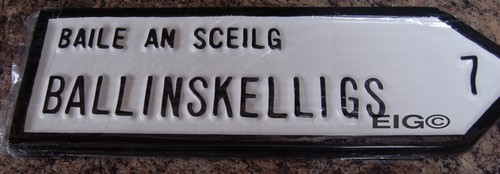 Ballinskelligs Old Style Road Sign