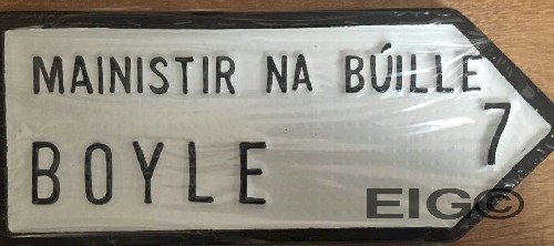 Boyel Old Style Road Sign