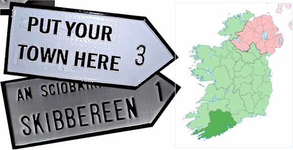 Do we have your County CORK Town ROAD SIGN?