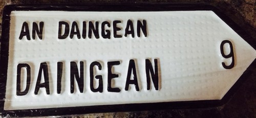 Daingean Old Style Road Sign