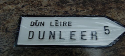 Dunleer Old Style Road Sign