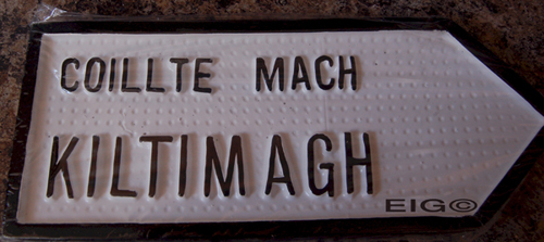 Kiltimagh Old Style Road Sign