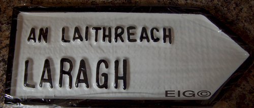 Laragh Old Style Road Sign