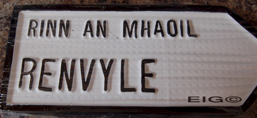 Renvyle Old Style Road Sign