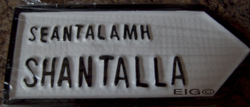 Shantalla Old Style Road Sign